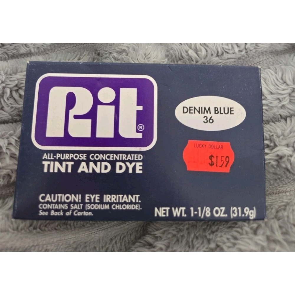 Rit‎ All-Purpose Tint & Dye Color Denim Blue #36.  ***NOS***